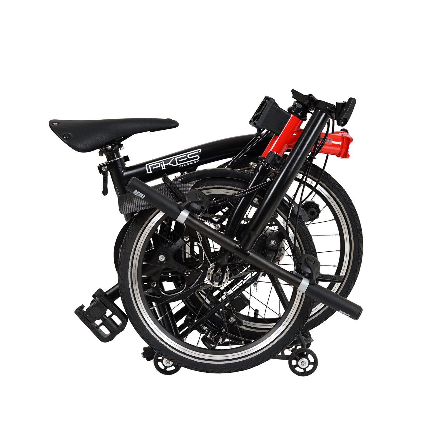 Sepeda Lipat Element Pikes Gen 2 Dark Blood Edition 16 Inch 6 Sp